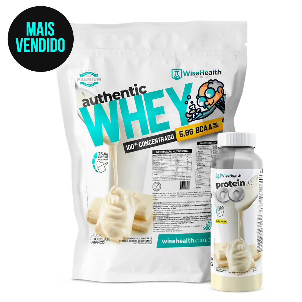 Comprar authentic whey wise 100% whey concentrado
